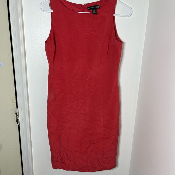 Valerie Stevens Dresses & Skirts - Valerie Dresses 100% Silk Coral Sheath Dress Size 4 Sleeveless Lined